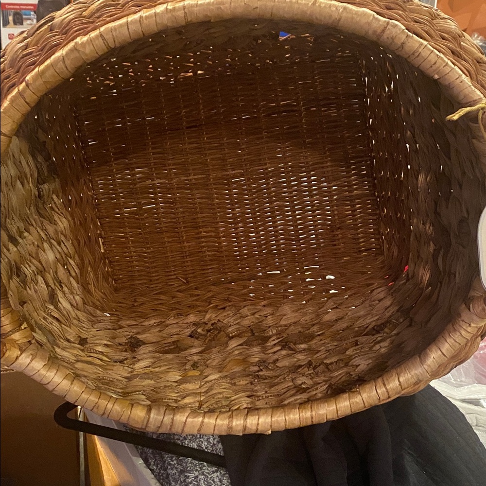 NWT Studio McGee Large Woven Brown Storage Basket - Picture 8 of 8